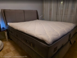 Premium 160×200 Bed with Storage – Anti-Scratch Fabric